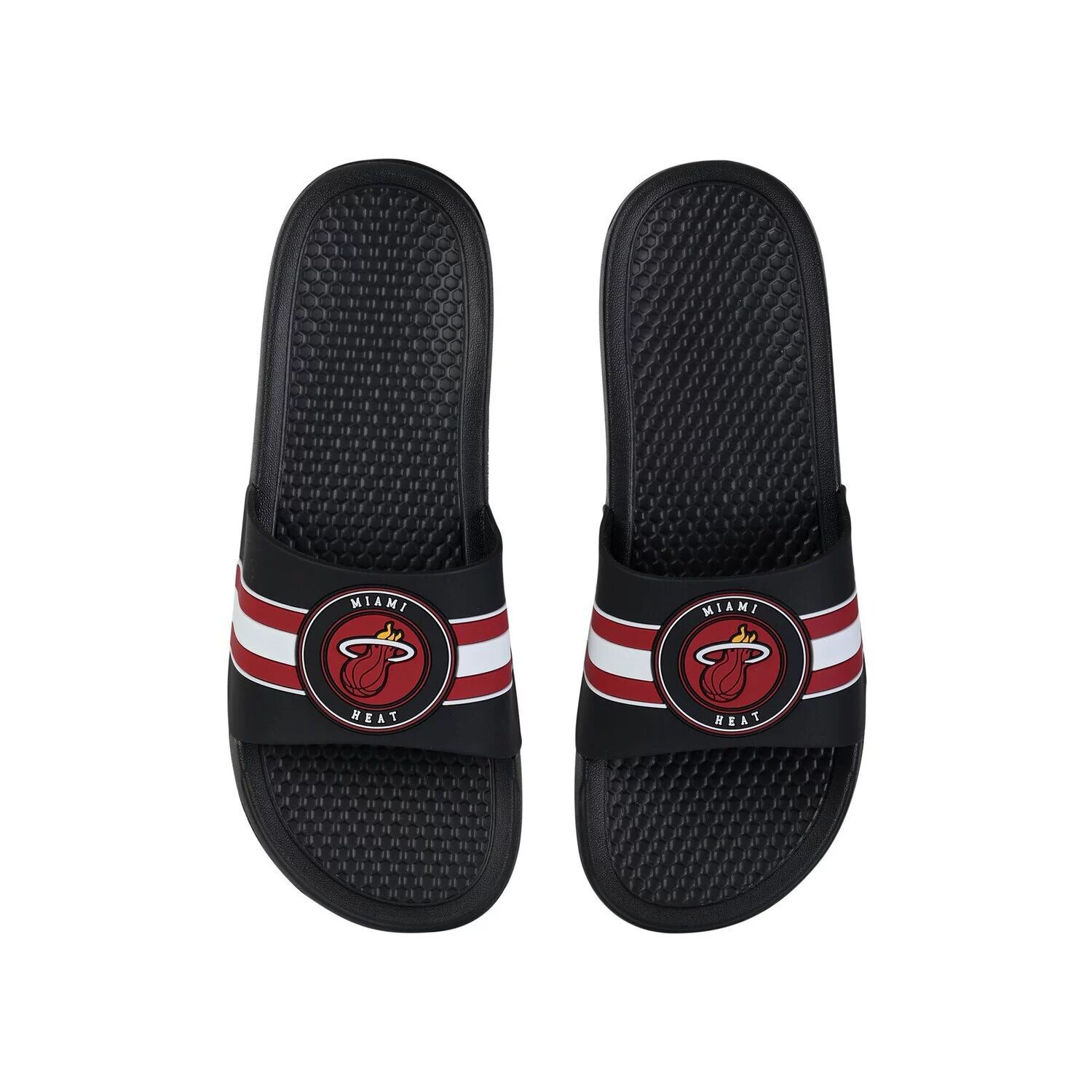 

Сандалии FOCO Miami Heat Stripe с приподнятыми шлепанцами