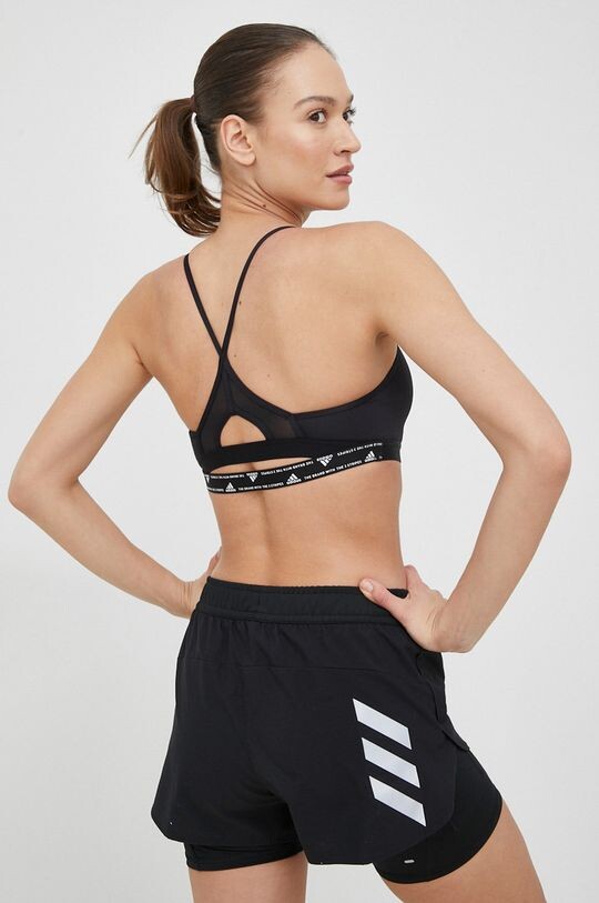 

Бюстгальтер для йоги Aeroreact adidas, черный