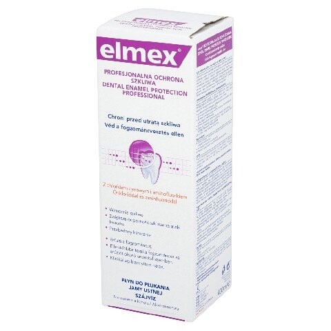 

Профессиональная защита эмали, жидкость для полоскания рта, 400 мл Elmex