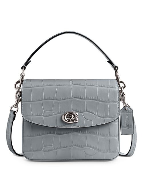 

Мини-кожаная сумка через плечо Cassie 19 COACH, цвет Gray