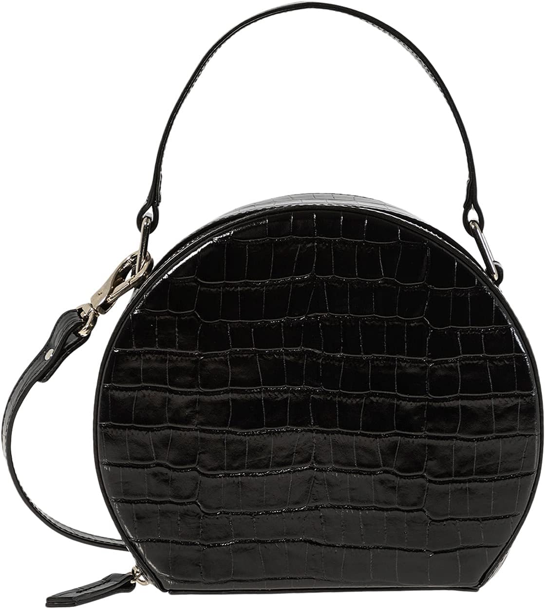 Сумка The Hatter Joanna Maxham, цвет Black Croco Embossed Leather/Nickel