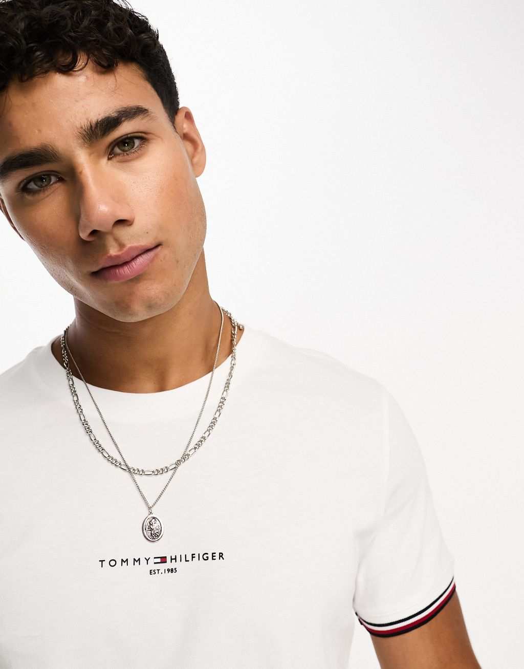 

Tommy Hilfiger Белая футболка с логотипом Tommy, Белый