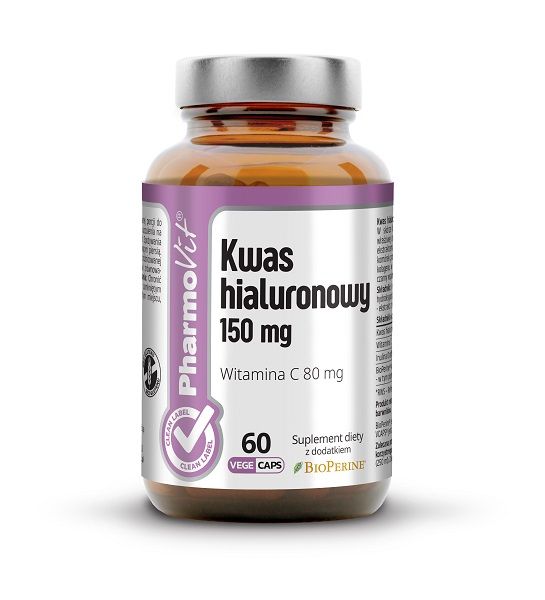 Подготовка к суставам Pharmovit Clean Label Kwas Hialuronowy 150 mg Kapsułki, 60 шт