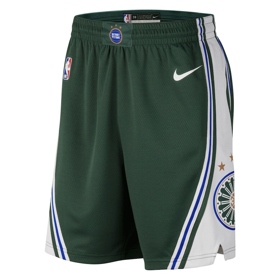 

Шорты Nike Detroit Pistons, зеленый