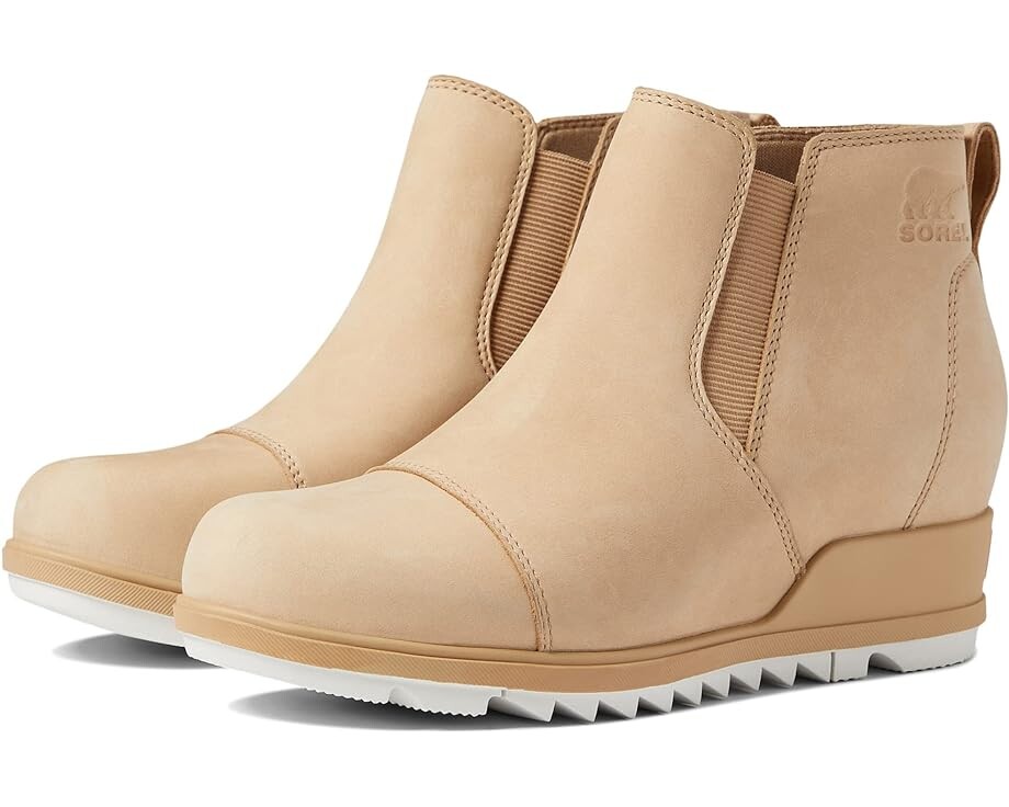 

Ботинки SOREL Evie Pull-On Leather, цвет Canoe/Sea Salt