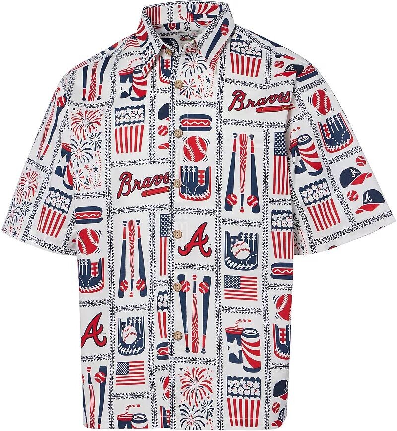 

Мужская белая рубашка на пуговицах Reyn Spooner Atlanta Braves Americana