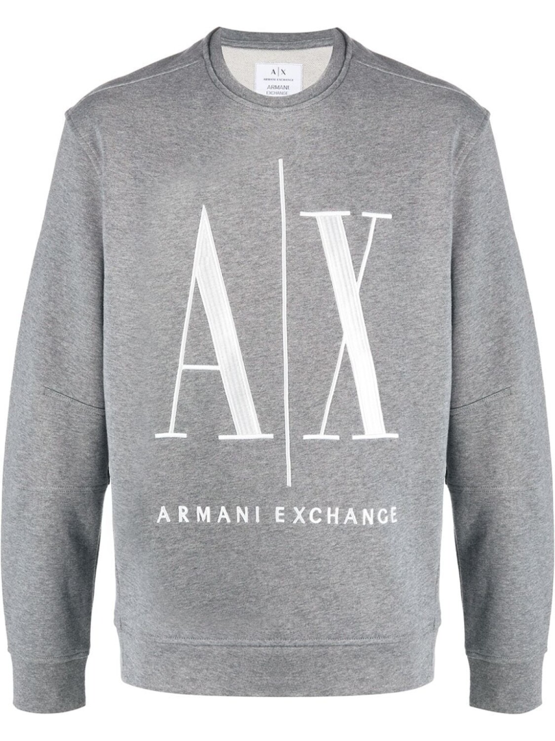 

Armani Exchange толстовка с круглым вырезом и логотипом, серый