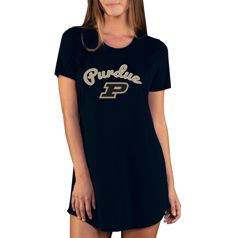 

Ночная рубашка Concepts Sport Purdue Boilermakers, черный