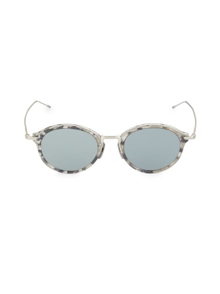 

Овальные солнцезащитные очки 46MM Thom Browne, серый