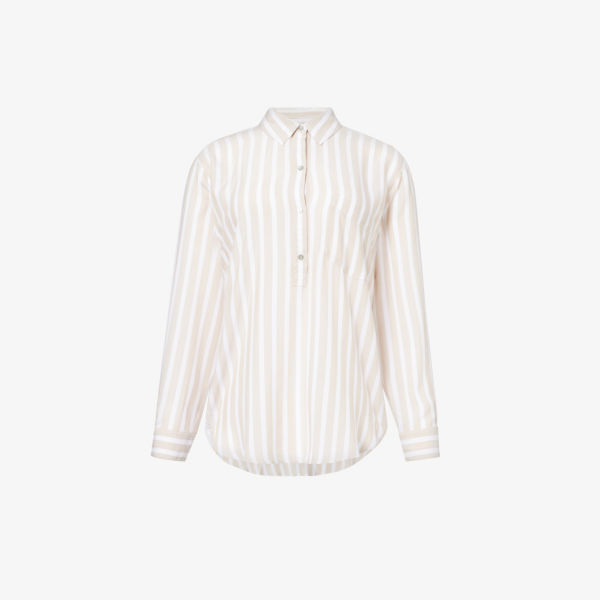 Рубашка свободного кроя elle с полосатым принтом Rails, цвет natural stripe