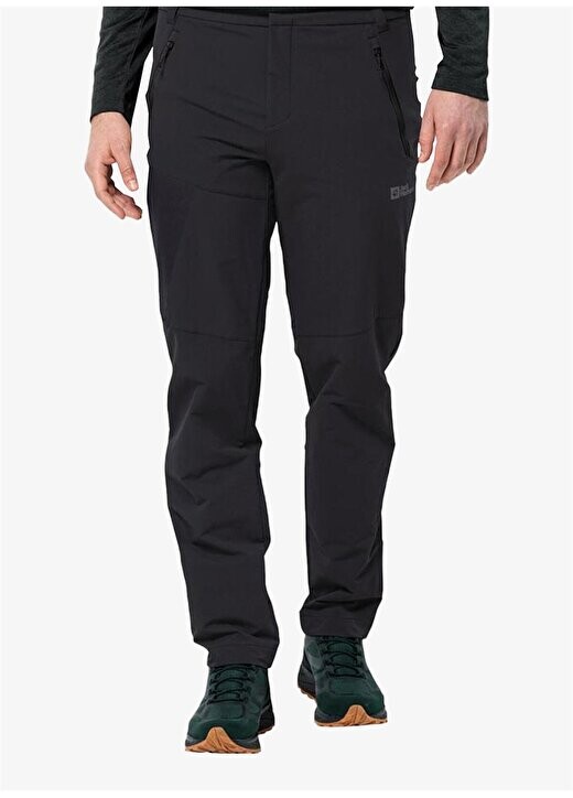 

Черные мужские уличные брюки Glastal Winter Pants Jack Wolfskin, черный