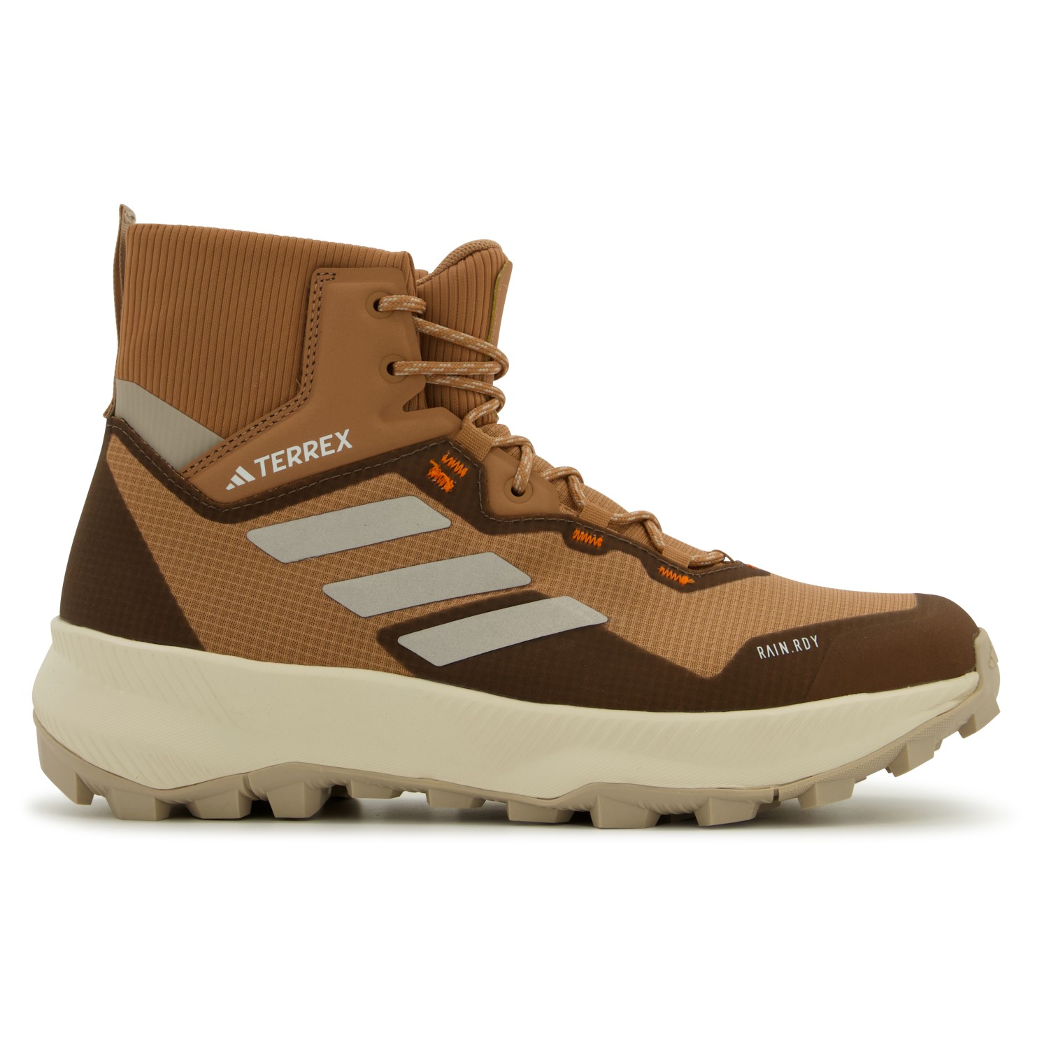 Ботинки для прогулки Adidas Terrex Women's Terrex Hiker Rain Ready, цвет Clay Strata/Taupe Metallic/Impact Orange