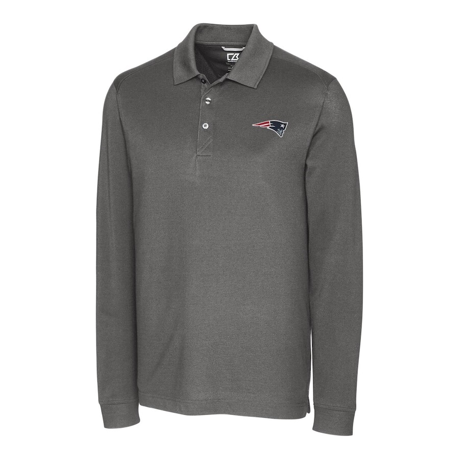 

Поло с длинным рукавом Cutter & Buck New England Patriots, серый