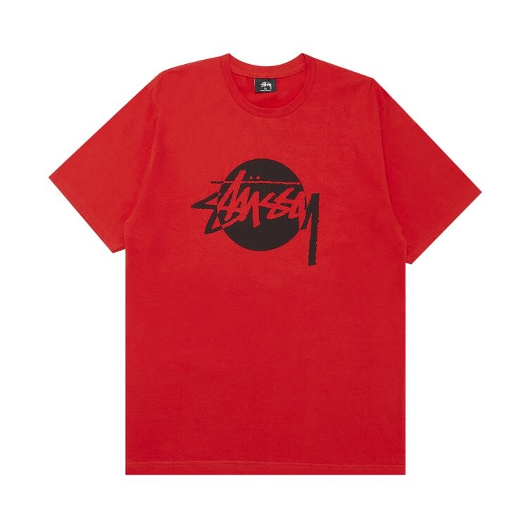 Футболка Stussy Circle Stock 'Red', красный