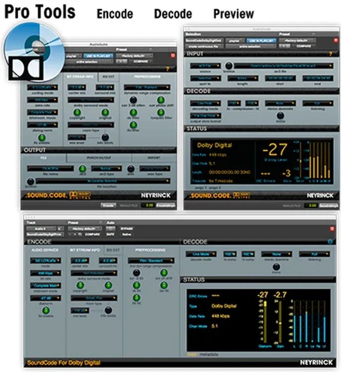 

Neyrinck SoundCode для Dolby Digital 2 — набор плагинов для Pro Tools