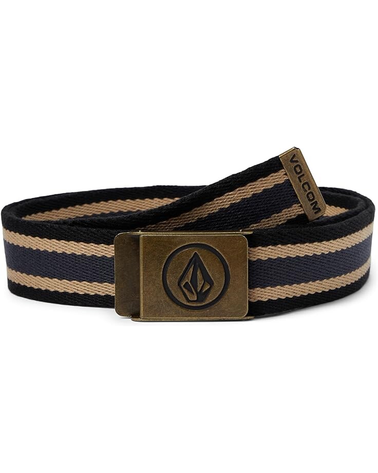 

Ремень Volcom Circle Web Belt, цвет Rinsed Black