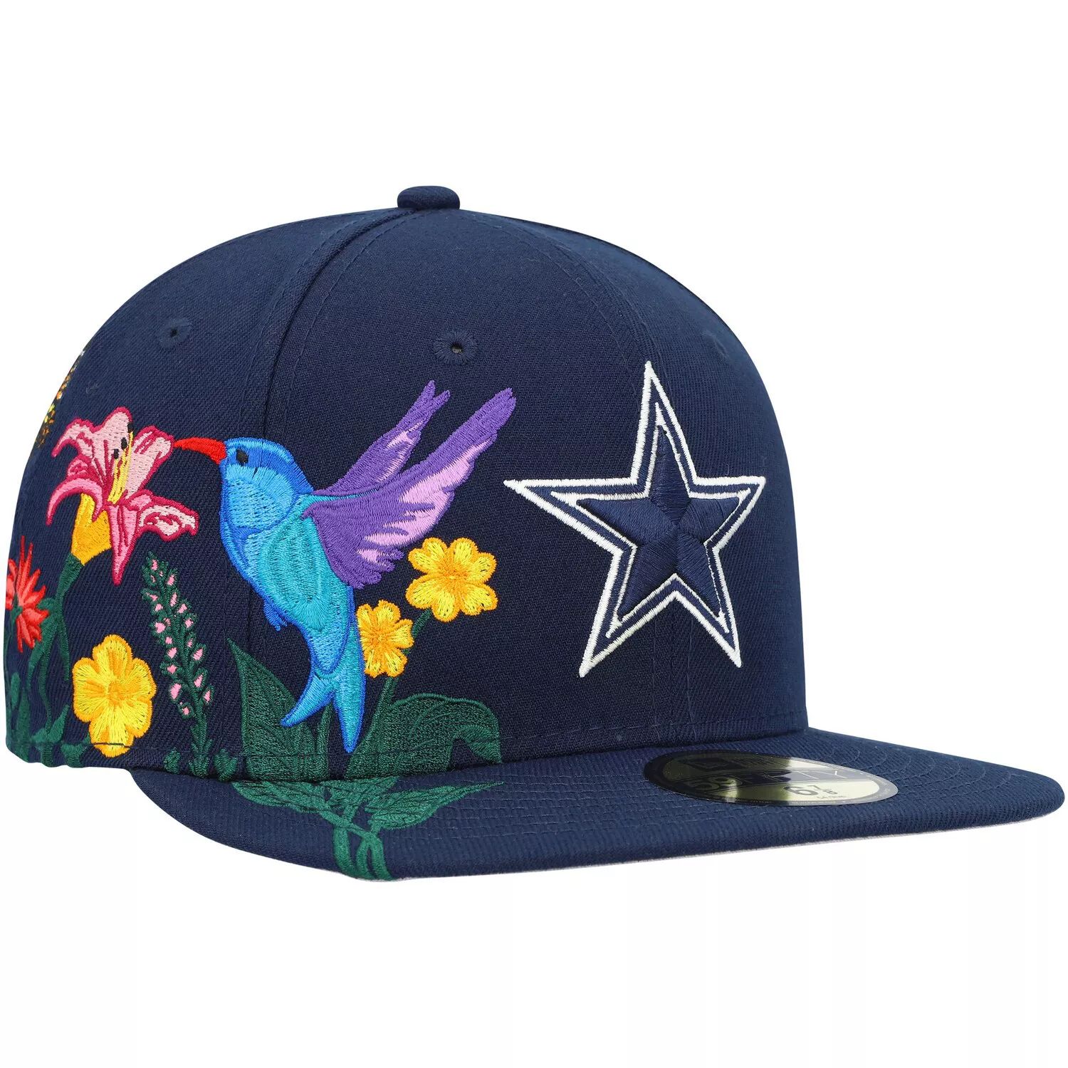 

Мужская приталенная шляпа New Era Navy Dallas Cowboys Blooming 59FIFTY