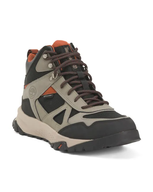 

Мужские замшевые водонепроницаемые походные кроссовки Lincoln Peak со средней шнуровкой Timberland, серый