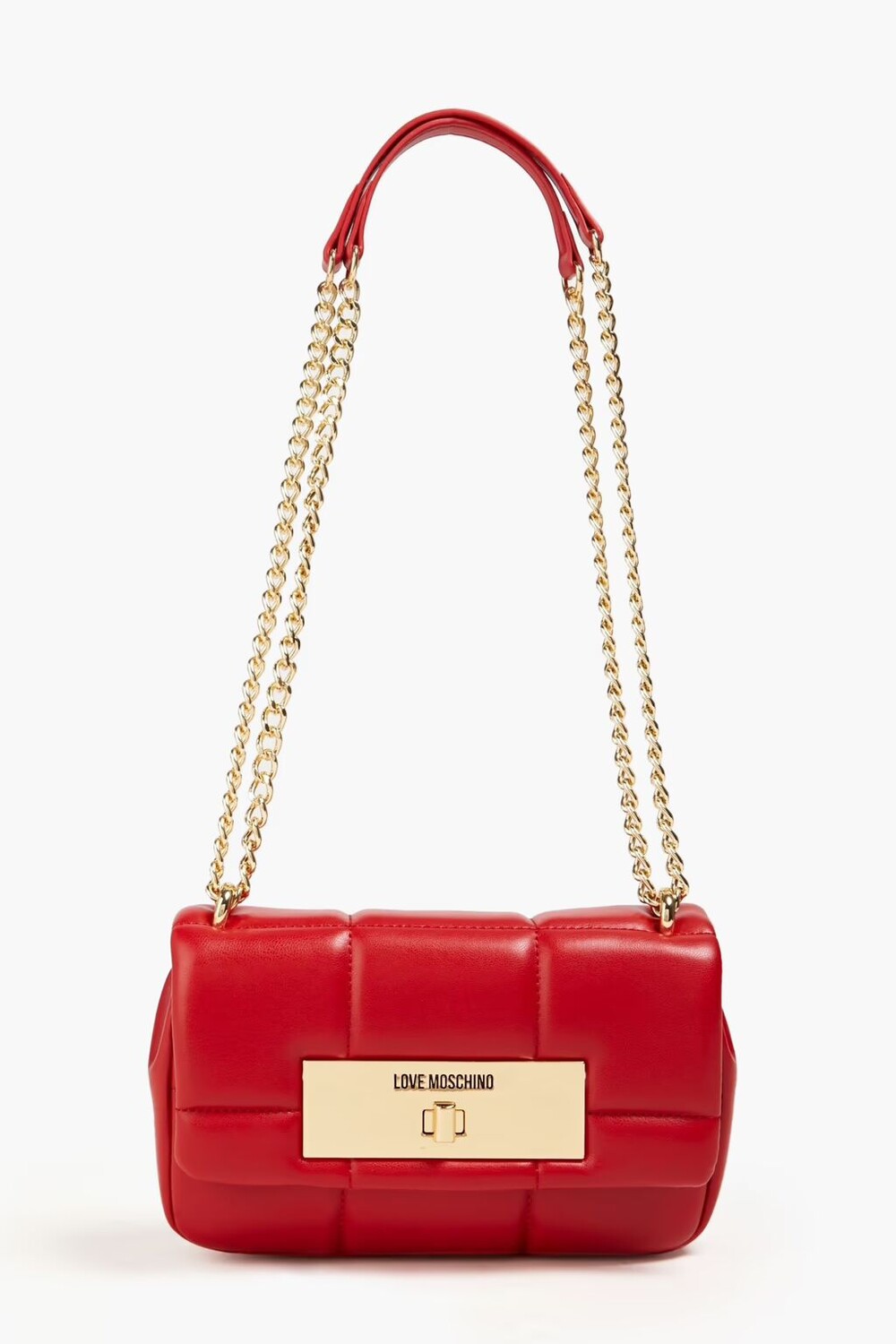 

Стеганая сумка через плечо из искусственной кожи Love Moschino, красный