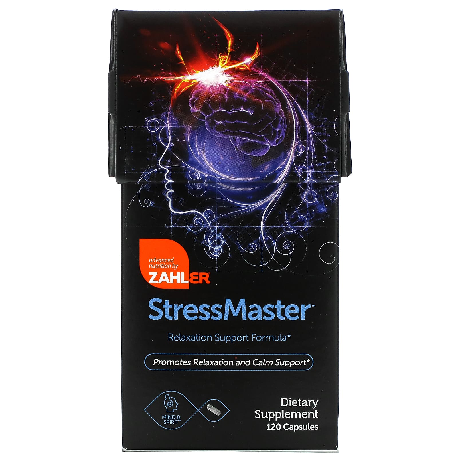 

StressMaster, формула для поддержки расслабления, 120 капсул, Zahler