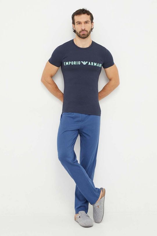 Футболка для отдыха Emporio Armani Underwear, темно-синий
