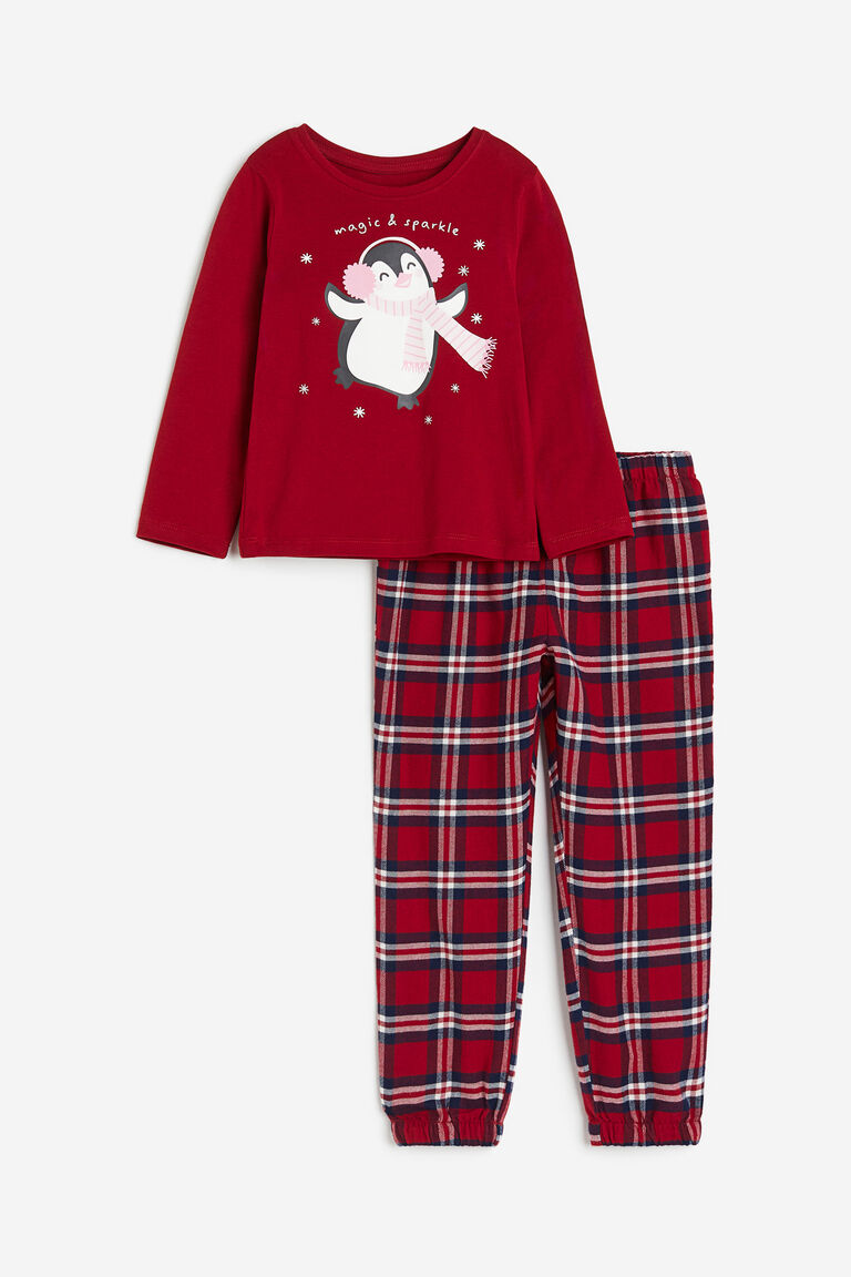 Пижамы с принтом H&M, красный