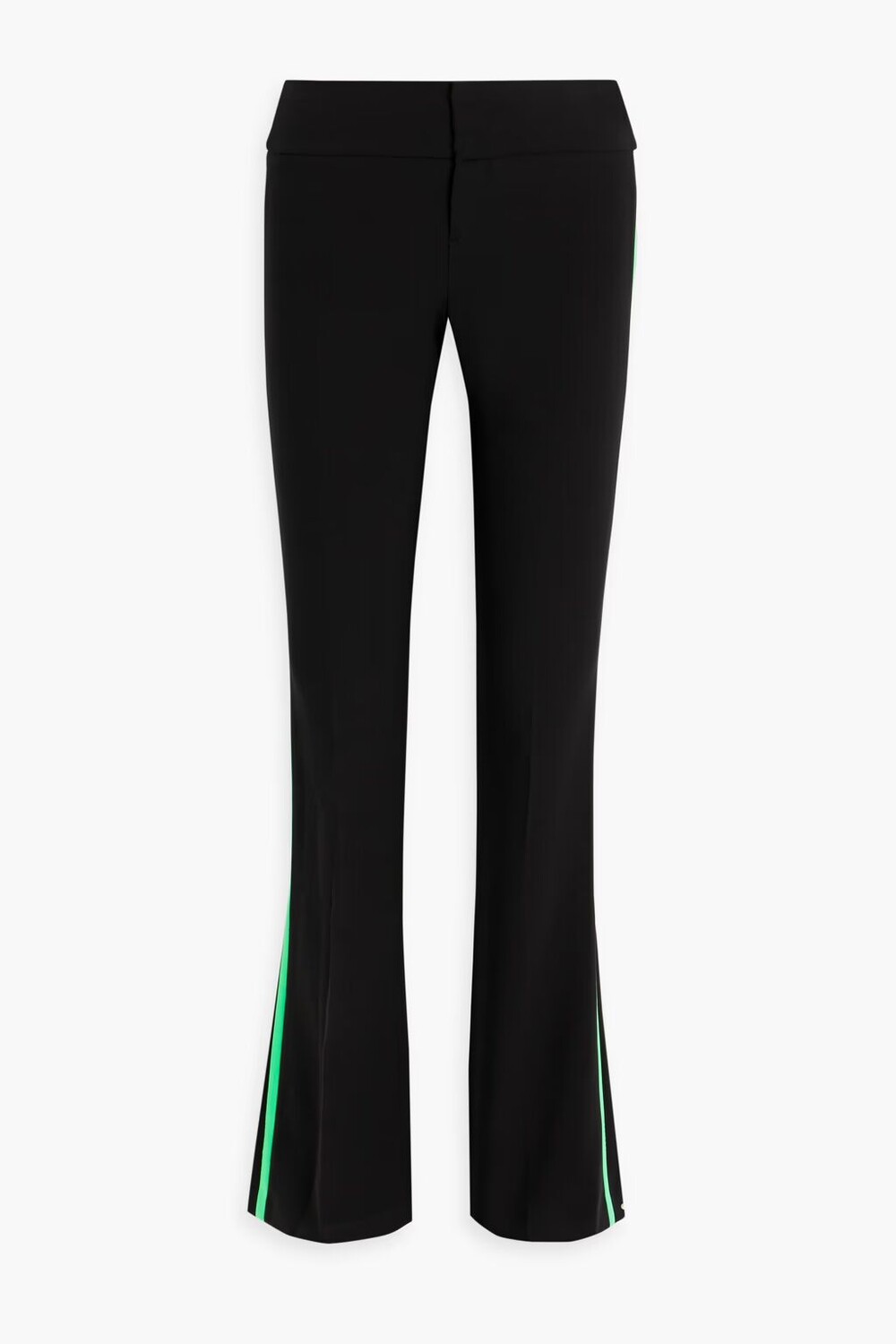 

Брюки Olivia из твила в полоску Alice + Olivia, черный
