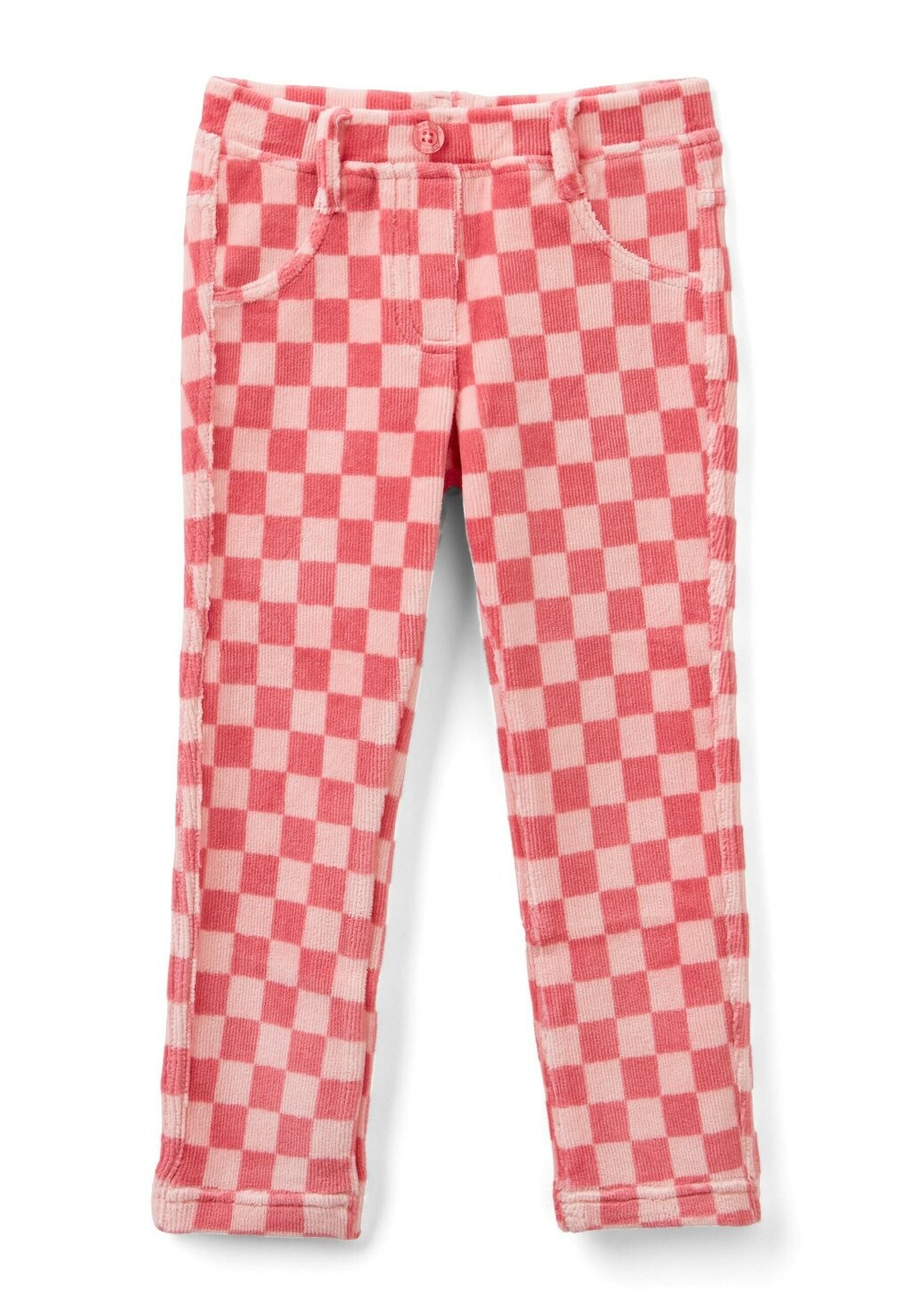 

Брюки Checkered Print United Colors of Benetton, розовый
