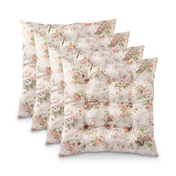

Подушка на сиденье wometo Landhaus Rosen (4 шт), 40x4x40 см, белый