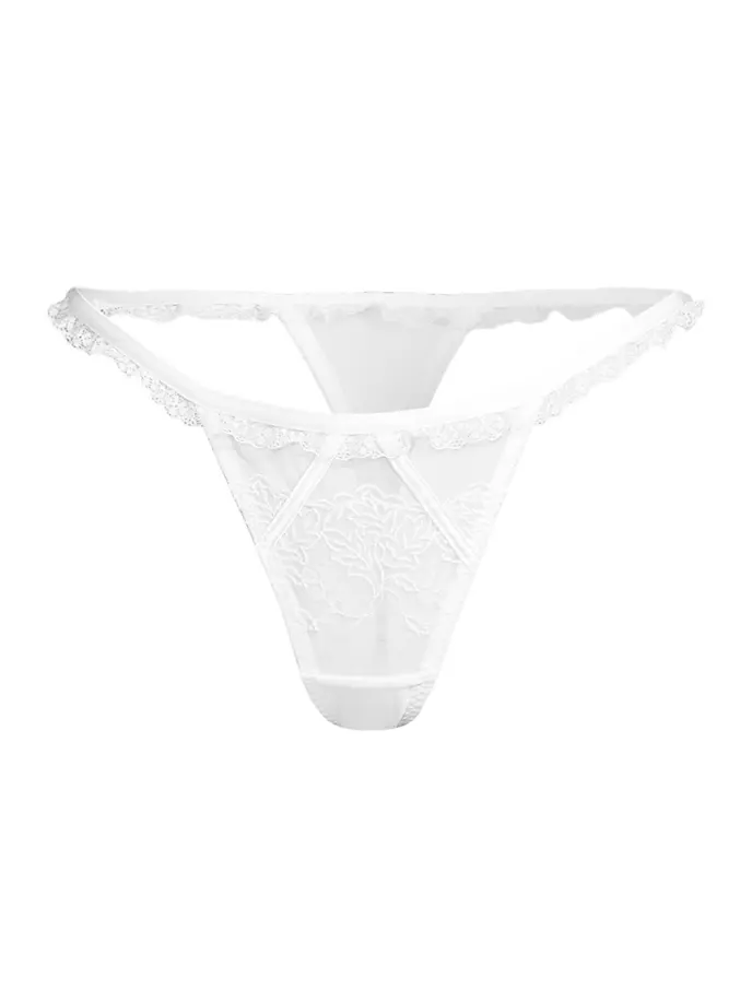 

Кружевные стринги Jasmine Kat The Label, белый