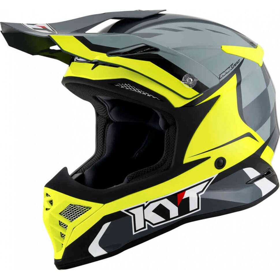 

Шлем для мотокросса Kyt Skyhawk Glowing, желтый