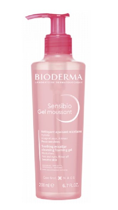 Bioderma Sensibio Gel Moussant гель для лица, 200 ml увлажняющий крем для тела sensibio gel moussant gel limpiador micelar bioderma 500 мл