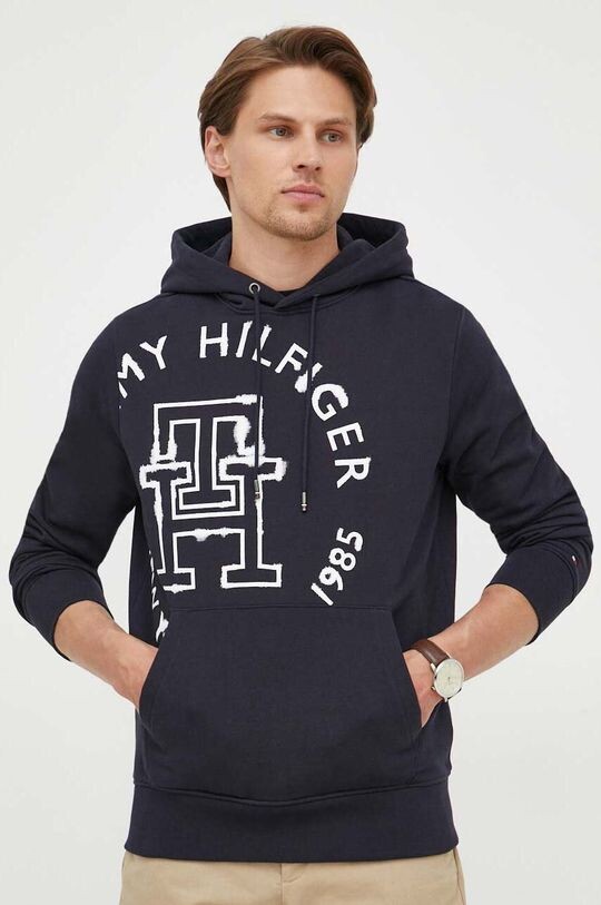 

Хлопковая толстовка Tommy Hilfiger, темно-синий