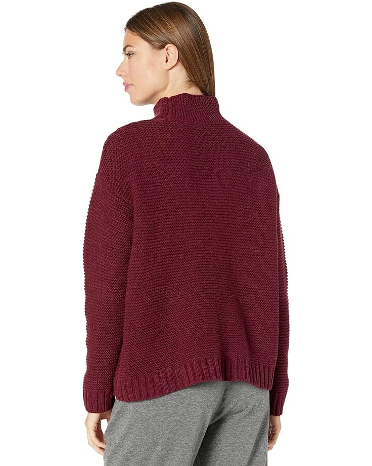 

Свитер Eileen Fisher Boxy Pullover in Lofty Recycled Cashmere Wool, цвет Dark Cranberry