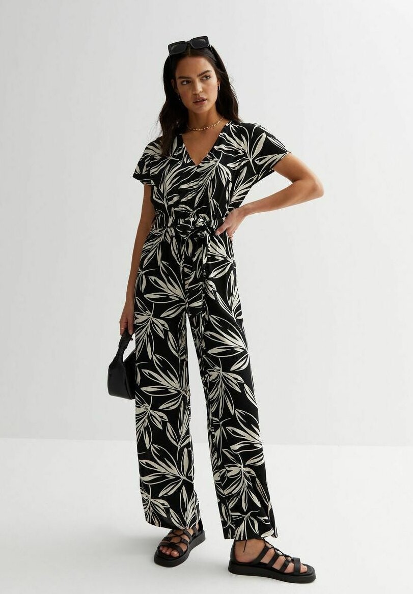 

Комбинезон Palm Print Wide Leg New Look, цвет black pattern
