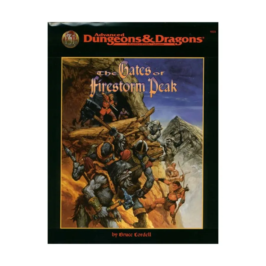 

Модуль Gates of Firestorm Peak, Advanced Dungeons & Dragons (2nd Edition) - Modules & Adventures