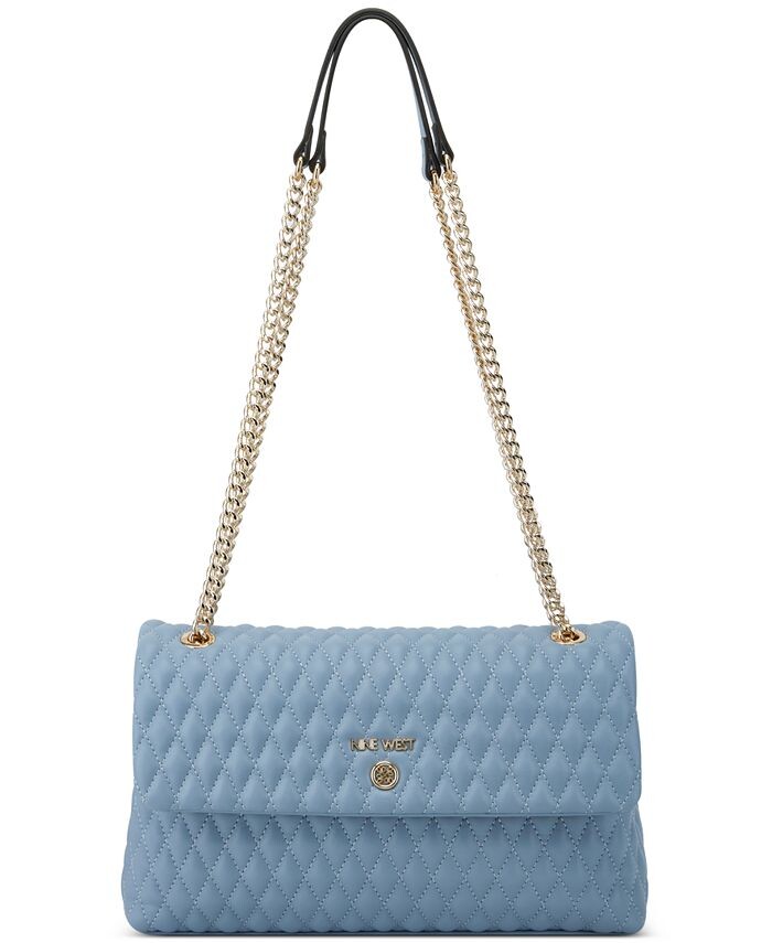 

Маленькая трансформируемая сумка через плечо Caelia с клапаном Nine West, синий