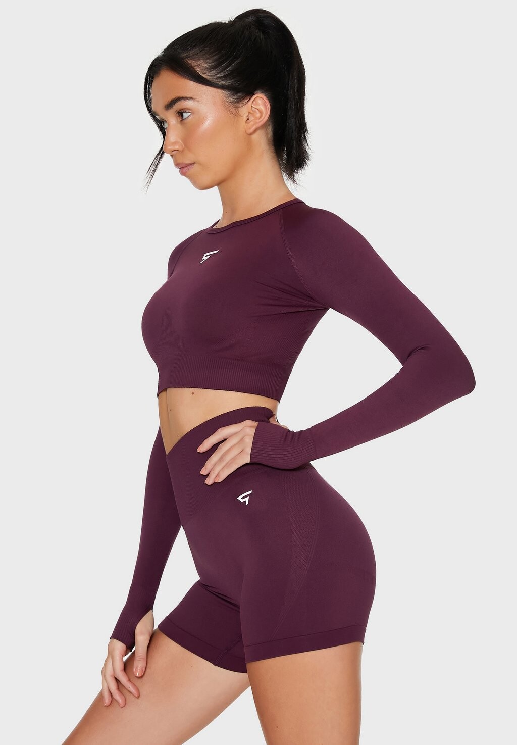 

Футболка с длинным рукавом DYNAMIC SEAMLESS CROPPED SQUATPROOF, Бордо