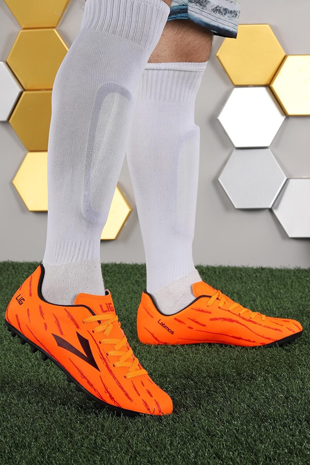 

Мужские футбольные бутсы Latmos HM AstroTurf Lig, апельсин