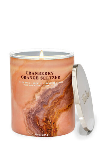 

Фирменная свеча с одним фитилем Cranberry Orange Seltzer, 8 oz / 211 g, Bath and Body Works