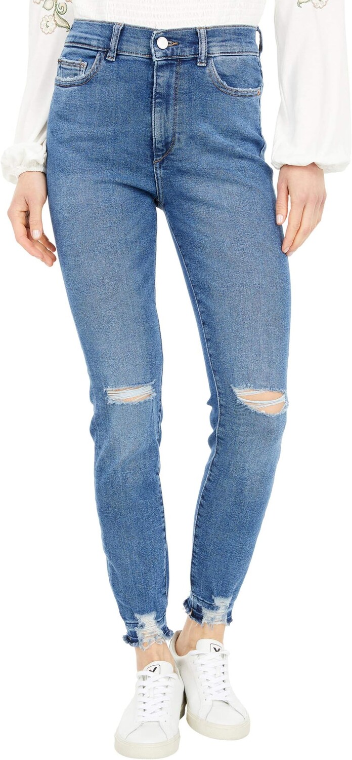 

Джинсы DL1961 Farrow Skinny High-Rise Instasculpt Ankle in Rip Tide, цвет Rip Tide