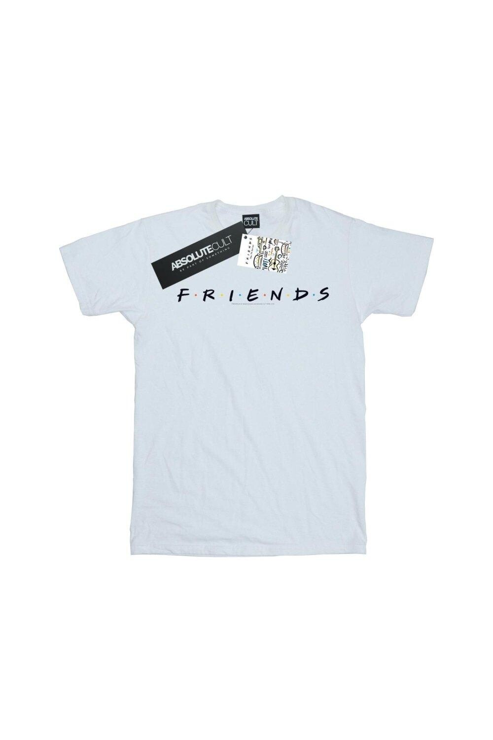 

Футболка с текстовым логотипом Friends, белый