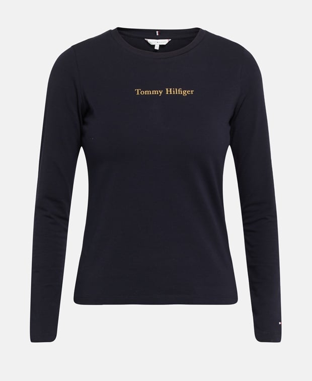 

Топ с длинными рукавами Tommy Hilfiger, темно-синий