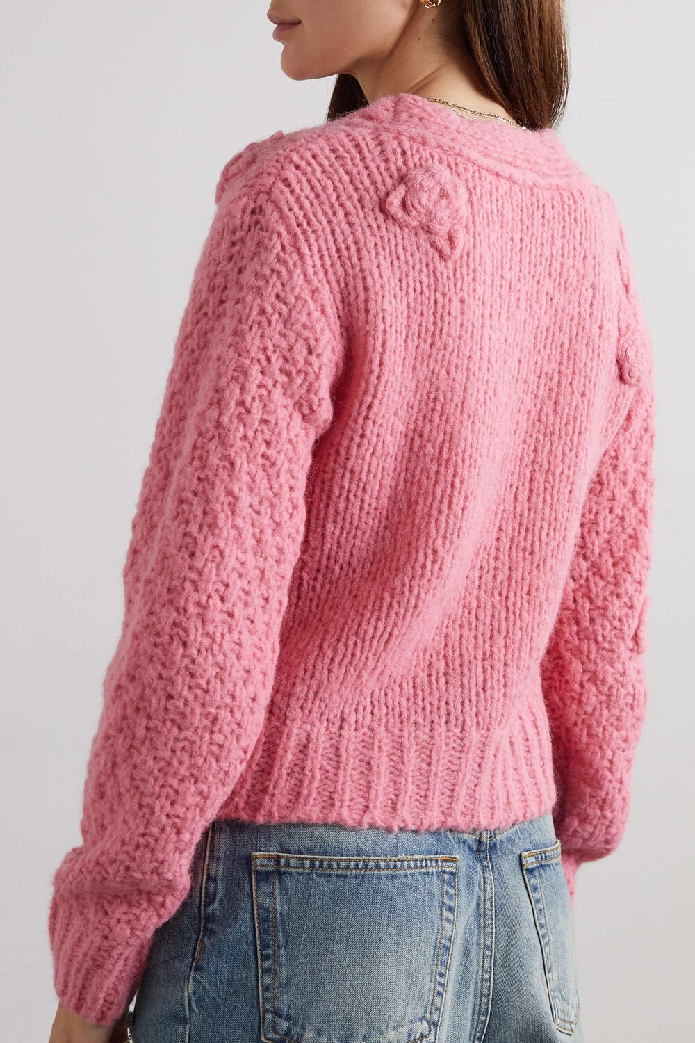 

LOVESHACKFANCY кардиган Fabietto из смесовой шерсти альпаки, розовый