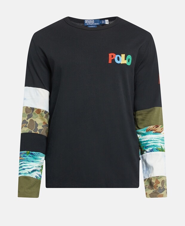 

Топ с длинными рукавами Polo Ralph Lauren, черный