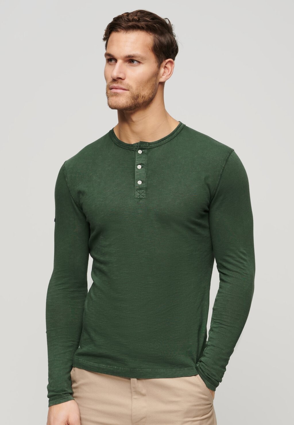 

Рубашка с длинным рукавом Superdry, цвет ivy green
