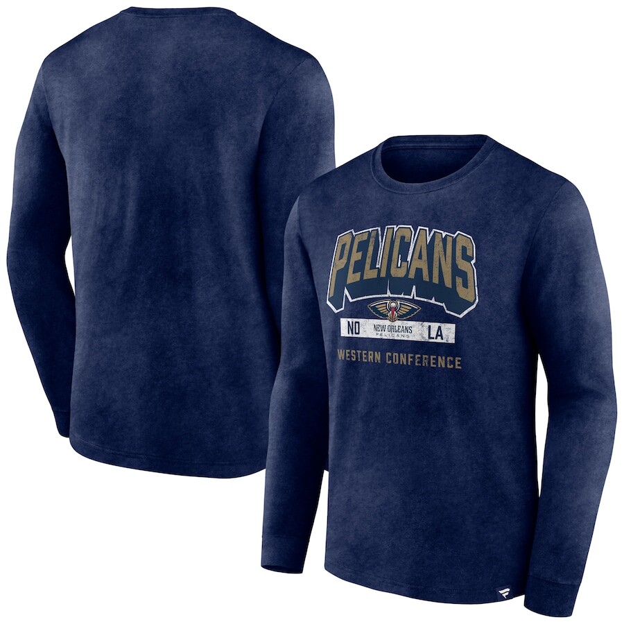 

Футболка с длинным рукавом Fanatics Branded New Orleans Pelicans, нави