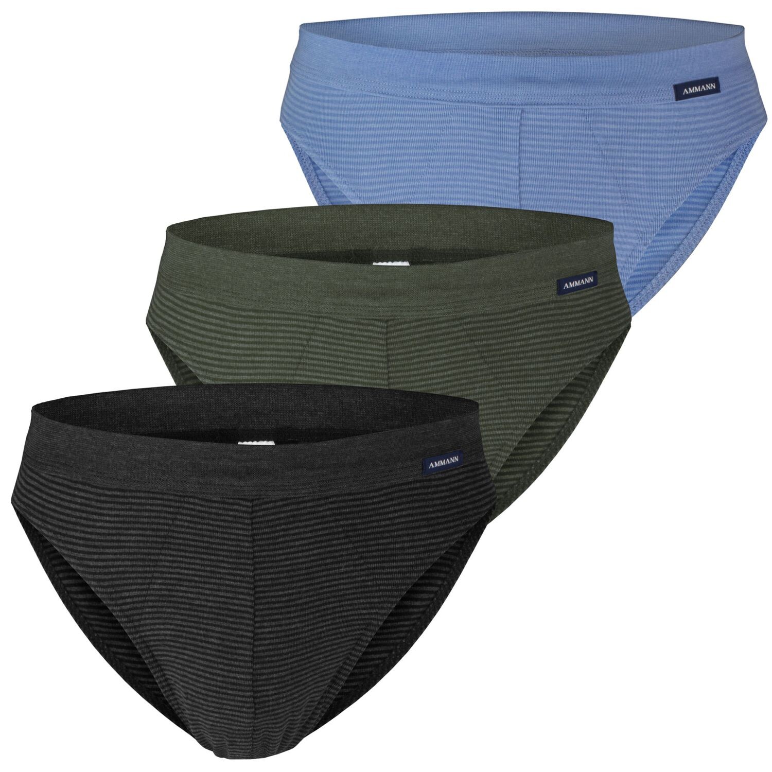 

Трусы Ammann s 3er Pack, цвет Anthrazit/Olive/Blau