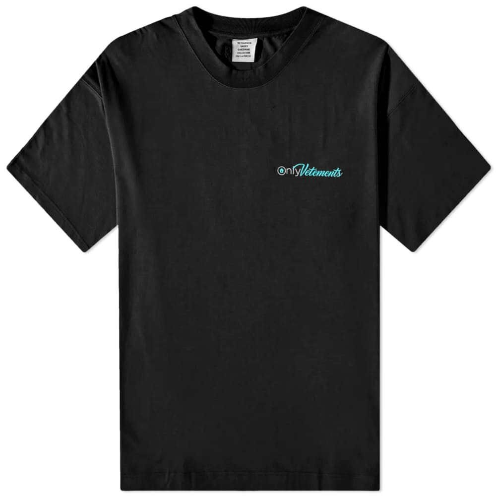 

Футболка Vetements Only Vetements, черный