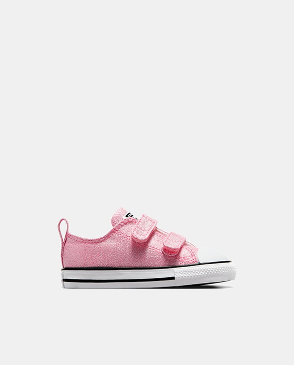 

Повседневные кроссовки для маленьких девочек Chuck Taylor All Star Prism с блестками, легкие низкие парусиновые конверсы Converse, розовый
